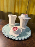Flower Shape Stone Vase Set